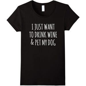 Gildan (XXXL) Women's Drink Wine & Pet My Dog – Funny Wine & Dog Lovers Shirt-Father's Gildan (XXXL) Women's Drink Wine & Pet My Dog – Funny Wine & Dog Lovers Shirt-Father's