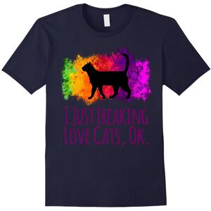 Gildan (XL) I Just Freaking Love Cats Ok Cute Sarcastic Funny Shirt-Father's Day Gildan (XL) I Just Freaking Love Cats Ok Cute Sarcastic Funny Shirt-Father's Day