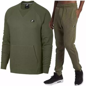 (Green, XL) Nike Men's Optic Crewneck Fleece Tracksuit (Green, XL) Nike Men's Optic Crewneck Fleece Tracksuit