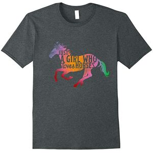 Gildan (XL) Just A Girl Who Loves Horses T-shirt Riding Tee Equestrian-Father's Day Gildan (XL) Just A Girl Who Loves Horses T-shirt Riding Tee Equestrian-Father's Day