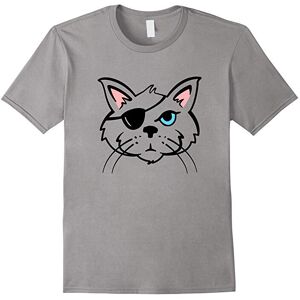 Gildan (XL) One Eyed Cat Pirates Cat Lover T Shirt-Father's Day Gildan (XL) One Eyed Cat Pirates Cat Lover T Shirt-Father's Day