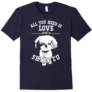 Gildan (M) All You Need Is Love & Shih Tzu Cute Dogs Puppy Lovers Shirt-Father's Day Gildan (M) All You Need Is Love & Shih Tzu Cute Dogs Puppy Lovers Shirt-Father's Day