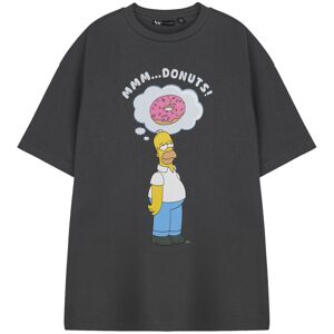 (Large) The Simpsons Short Sleeved T-Shirt (Mens Grey) (Large) The Simpsons Short Sleeved T-Shirt (Mens Grey)