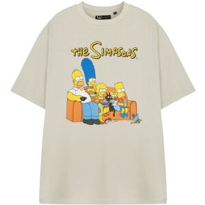 (Medium) The Simpsons Short Sleeved T-Shirt (Mens Beige) (Medium) The Simpsons Short Sleeved T-Shirt (Mens Beige)