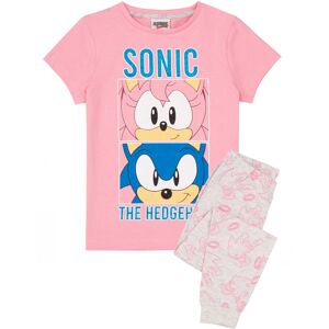 (6-7 Years) Sonic the Hedgehog Short Sleeve Long Leg Pyjama Set (Girls Pink) (6-7 Years) Sonic the Hedgehog Short Sleeve Long Leg Pyjama Set (Girls Pink)