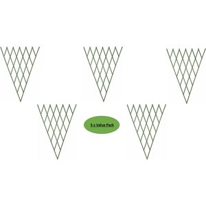 Garden Store Direct (6 x 3 Fan Trellis - GREEN) Garden Expanding Trellis Green - Pack of 5 Garden Store Direct (6 x 3 Fan Trellis - GREEN) Garden Expanding Trellis Green - Pack of 5