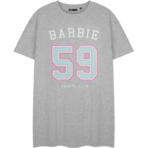 (XL, Grey Marl) Barbie Womens/Ladies 59 Sports Club Short-Sleeved Nightdress (XL, Grey Marl) Barbie Womens/Ladies 59 Sports Club Short-Sleeved Nightdress