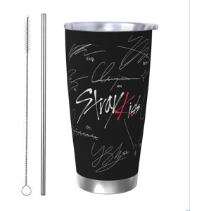 Feelous (Stray Kids OT8 - Logo With Signatures (black)_1367) Stainless Steel Tumbler 20o Feelous (Stray Kids OT8 - Logo With Signatures (black)_1367) Stainless Steel Tumbler 20o