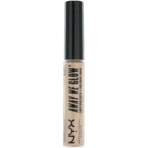 NYX Professional Makeup Away We Glow Liquid Highlighter, Crystal Glare, 0.22 Flu NYX Professional Makeup Away We Glow Liquid Highlighter, Crystal Glare, 0.22 Flu