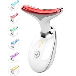 Chronus Face and Neck Massager Red Light Facial Beauty 7 in 1 Color LED Face Scu Chronus Face and Neck Massager Red Light Facial Beauty 7 in 1 Color LED Face Scu