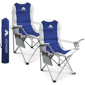 Keplin Voyager Folding Camping Chair 2-Pack, Lightweight with Pocket and Drinks Holder, Keplin Voyager Folding Camping Chair 2-Pack, Lightweight with Pocket and Drinks Holder,