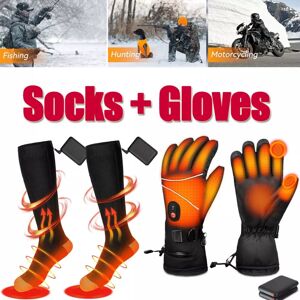 Unbranded 2PCS Heated Gloves Touchscreen Heated Gloves + Electric Heated Socks UK STOCK Unbranded 2PCS Heated Gloves Touchscreen Heated Gloves + Electric Heated Socks UK STOCK