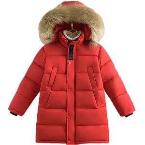 Xcsgsra (Red, 6-7Years) Kids Boys Coat Fur Hooded Parka Jacket Warm Long Xcsgsra (Red, 6-7Years) Kids Boys Coat Fur Hooded Parka Jacket Warm Long