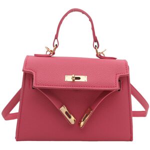 Unbranded (Pink) Contemporary Synthetic Leather Kelly Bag For Women With Single Shoulder S Unbranded (Pink) Contemporary Synthetic Leather Kelly Bag For Women With Single Shoulder S