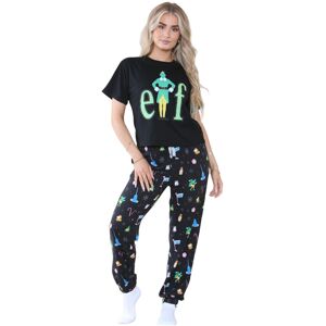 True Face (Black - Ladies, XS) Ladies Christmas Pyjamas Set Printed Top Trouser True Face (Black - Ladies, XS) Ladies Christmas Pyjamas Set Printed Top Trouser
