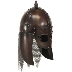 vidaXL Viking Warrior Helmet Antique Replica - Steel, Multi Colours vidaXL Viking Warrior Helmet Antique Replica - Steel, Multi Colours