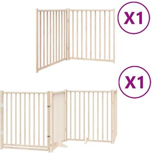 (natural, 80 x 90 x 2 cm/ 6 pcs) vidaXL Dog Gate with Door Foldable Panels Dog F (natural, 80 x 90 x 2 cm/ 6 pcs) vidaXL Dog Gate with Door Foldable Panels Dog F