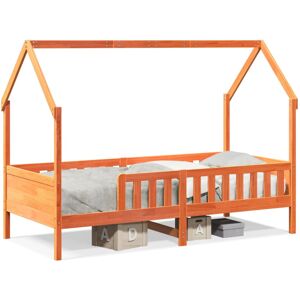 (wax brown, 80 x 200 cm) vidaXL Kids' House Bed Frame Toddler Bed Base Children' (wax brown, 80 x 200 cm) vidaXL Kids' House Bed Frame Toddler Bed Base Children'
