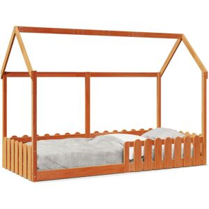(wax brown, 90 x 200 cm) vidaXL Kids' House Bed Frame Home Bedstead Children Bed (wax brown, 90 x 200 cm) vidaXL Kids' House Bed Frame Home Bedstead Children Bed