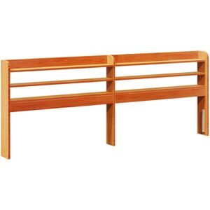 (wax brown, 190 x 16 x 82 cm) vidaXL Headboard with Shelves Bed Header Bed Headb (wax brown, 190 x 16 x 82 cm) vidaXL Headboard with Shelves Bed Header Bed Headb