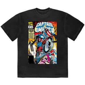 Marvel (XL, Black) Captain America Wheel Comic Cover T Shirt Marvel (XL, Black) Captain America Wheel Comic Cover T Shirt