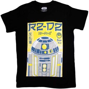 (S, Black) Star Wars R2-D2 Japanese T Shirt (S, Black) Star Wars R2-D2 Japanese T Shirt