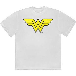DC Comics (XL, White) Wonder Woman Yellow Logo T Shirt DC Comics (XL, White) Wonder Woman Yellow Logo T Shirt