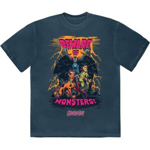 (M, Blue) Scooby Doo Beware Of Monsters T Shirt (M, Blue) Scooby Doo Beware Of Monsters T Shirt