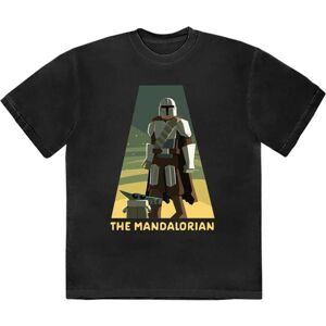 (M, Black) Star Wars Mandalorian Spotlight T Shirt (M, Black) Star Wars Mandalorian Spotlight T Shirt