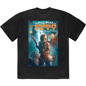 (S, Black) Star Wars Boba Fett Comic Cover T Shirt (S, Black) Star Wars Boba Fett Comic Cover T Shirt