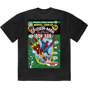 Marvel (L, Black) Spiderman And Iron Man Comic Cover T Shirt Marvel (L, Black) Spiderman And Iron Man Comic Cover T Shirt