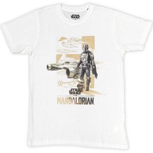(L, White) Star Wars T Shirt The Mandalorian Din and Grogu new Official Mens Whi (L, White) Star Wars T Shirt The Mandalorian Din and Grogu new Official Mens Whi