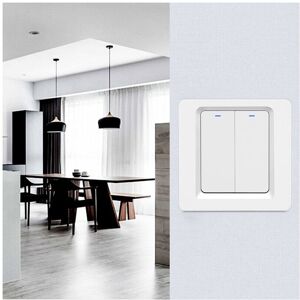 GreenZech (2 Way) WiFi Smart Switch Bluetooth /Voice Control / Switch Work With Tuya APP A GreenZech (2 Way) WiFi Smart Switch Bluetooth /Voice Control / Switch Work With Tuya APP A