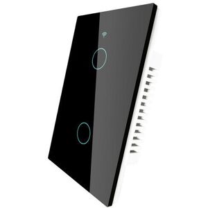 GreenZech (2 Gang black 110V) WiFi Smart 1/2/3 Gang Wall Light Switch Glass Panel RF433&Wi GreenZech (2 Gang black 110V) WiFi Smart 1/2/3 Gang Wall Light Switch Glass Panel RF433&Wi