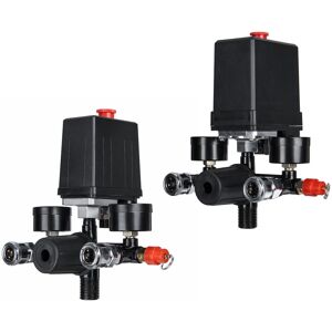 GreenZech (220V) Air Compressor Pressure Switch Air Valve Manifold Compressor Control Regu GreenZech (220V) Air Compressor Pressure Switch Air Valve Manifold Compressor Control Regu