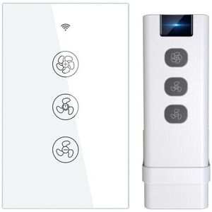 GreenZech (switch US+Controller) WiFi RF433 Smart Ceiling Fan Switch Smart Life/Tuya App 2 GreenZech (switch US+Controller) WiFi RF433 Smart Ceiling Fan Switch Smart Life/Tuya App 2