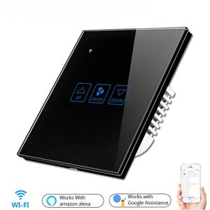 GreenZech (Black) Fan Speed Control Touch Switch Smart Deluxe Crystal Panel Switch App Rem GreenZech (Black) Fan Speed Control Touch Switch Smart Deluxe Crystal Panel Switch App Rem