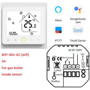 GreenZech (GCLWWifi-White) Wifi Smart Thermostat 3A Temperature Controller APP Remote Cont GreenZech (GCLWWifi-White) Wifi Smart Thermostat 3A Temperature Controller APP Remote Cont