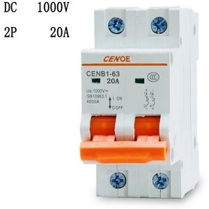 GreenZech (20A) Solar Mini Circuit Breakers MCB Breakers with Short-circuit and Overload P GreenZech (20A) Solar Mini Circuit Breakers MCB Breakers with Short-circuit and Overload P