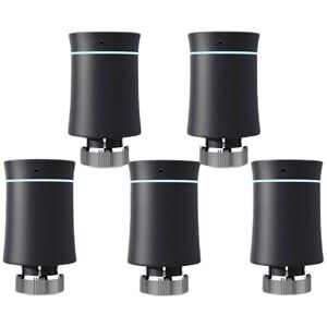 GreenZech (5pcs Black) Thermostat Radiator Actuator Valve Smart Programmable TRV Temperatu GreenZech (5pcs Black) Thermostat Radiator Actuator Valve Smart Programmable TRV Temperatu
