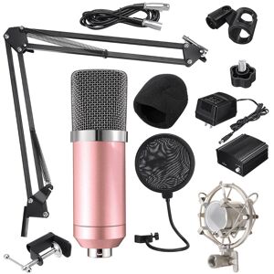 GreenZech (Pink) Microphone Condenser Sound Recording Microphone Kit With Shock Mount For GreenZech (Pink) Microphone Condenser Sound Recording Microphone Kit With Shock Mount For