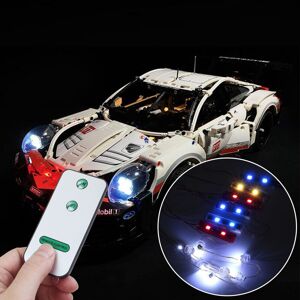 GreenZech DIY LED Light Lighting Kit ONLY For LEGO 42096 Technic 911 RSR Bricks+Remote Con GreenZech DIY LED Light Lighting Kit ONLY For LEGO 42096 Technic 911 RSR Bricks+Remote Con
