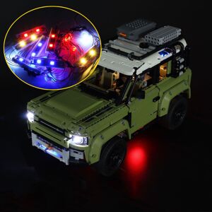 GreenZech DIY LED Light Kit ONLY For LEGO 42110 Technic Land Rover Defender Car Brick GreenZech DIY LED Light Kit ONLY For LEGO 42110 Technic Land Rover Defender Car Brick