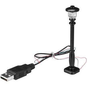 GreenZech (Black Shell Warm White) Universal DIY LED Light Lamp Post Lantern For Lego Stre GreenZech (Black Shell Warm White) Universal DIY LED Light Lamp Post Lantern For Lego Stre
