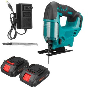 GreenZech (Two Batteries, US Plug) 88VF 45 2900RPM Jig Saw Battery Indicator 7500MAH Cordl GreenZech (Two Batteries, US Plug) 88VF 45 2900RPM Jig Saw Battery Indicator 7500MAH Cordl