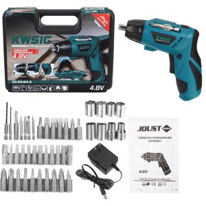 GreenZech (Blue, US Plug) 48Pcs 4.8V Cordless Electric Screwdriver Multi-function Recharge GreenZech (Blue, US Plug) 48Pcs 4.8V Cordless Electric Screwdriver Multi-function Recharge