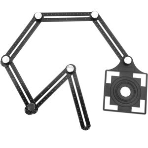 GreenZech Adjustable 6 Fold Tool Angle Ruler Ceramic Tile Hole Locator Set 25/40/45/55/75m GreenZech Adjustable 6 Fold Tool Angle Ruler Ceramic Tile Hole Locator Set 25/40/45/55/75m