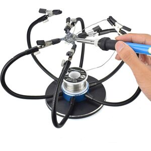 GreenZech (Blue) Soldering Iron Holder Soldering Station USB 6Pcs Flexible Arms Third Hand GreenZech (Blue) Soldering Iron Holder Soldering Station USB 6Pcs Flexible Arms Third Hand