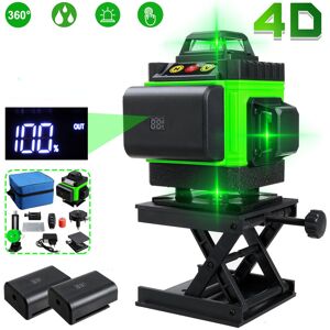 GreenZech (1PC Battery) 16 Lines 4D Laser Level, Green Laser Line, Self Leveling, Horizont GreenZech (1PC Battery) 16 Lines 4D Laser Level, Green Laser Line, Self Leveling, Horizont