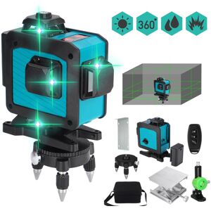 GreenZech (US Plug) 16 Line Laser Level Green Light 360 Self Leveling Cross Horizontal Ver GreenZech (US Plug) 16 Line Laser Level Green Light 360 Self Leveling Cross Horizontal Ver